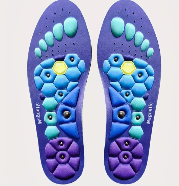 Acupoint Orthopedic Insoles | Suitable For Women And Men | Sweat-absorbent And Breathable | Foot Massage, Comfortable Support | Suitable For Work Boots